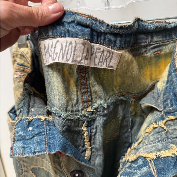 RARE Magnolia Pearl Patchwork Boyfriend Jeans - Picture 10 of 17